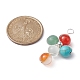 Pendentifs en perles rondes avec pierres précieuses PALLOY-JF02255-2