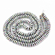 Chapelets de perles en hématite synthétique sans magnétiques G-N0318-01C-2