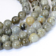 Chapelets de perles rondes en labradorite naturelle X-G-E334-6mm-19-1