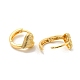 Boucles d'oreilles créoles en laiton doré clair pour femme EJEW-E295-36KCG-3