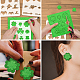 FINGERINSPIRE 12 Sets Leather Earrings Making Template 5.9x5.9inch Spring Summer Autumn Winter Valentine's St. Patrick's Teacher's Day Easter Witch's Day Graduation Stencil for Card Hairpin DIY DIY-WH0394-0189-4