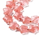 Chapelets de perles en verre de quartz de cerise G-NH0005-021-4