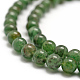Natürlichen grünen Aventurin Perlen Stränge G-E380-02-6mm-6