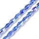 Chapelets de perles en verre électroplaqué&nbsp;GLAA-Q101-03B-AB04-1