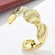 Braccialetti aperti in ottone per le donne&nbsp;BJEW-M091-02G-1