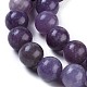 Lepidolita natural / hebras de perlas de piedra de mica púrpura G-E545-01B-3