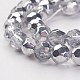 13 inch Faceted Round Glass Beads GF6mmC01S-2