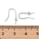 Rhodium Plated 925 Sterling Silver Earring Hooks STER-P056-14P-3