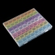 Contenants de perles en plastique transparent 56 grilles CON-PW0001-028B-6