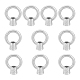 UNICRAFTALE 10Pcs 15mm Inner Diameter Lifting Eye Nuts 304 Stainless Steel Nut Fastener Ring Lifting Eye Threaded Nut Fastener for Engineering Lifting Machinery and Home Use FIND-UN0001-75B-1