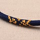 Nylontuch Halsketten und Armbänder Sets SJEW-L407-M-5