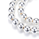 Chapelets de perles en hématite synthétique sans magnétique X-G-Q466-2mm-02-1
