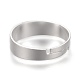 Adjustable 201 Stainless Steel Plain Band Rings STAS-P249-26A-S-3