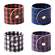 Crafans 4Pcs 4 Style Imitation Leather Napkin Rings AJEW-CF0001-07A-2