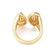 Messing Manschettenfingerringe&nbsp;LS-RJEW-H227-02G-02-3