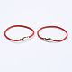Nylon Twisted Cord Bracelets BJEW-G581-01-2