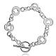 Exquisite Brass Ring Link Bracelets for Women BJEW-BB08950-1