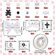 Kit per la creazione di braccialetti elastici fai da te di sunnyclue DIY-SC0022-39-2