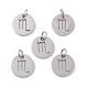 304 Stainless Steel Charms STAS-Q201-T445-8S-2