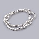 Electroplated Non-magnetic Synthetic Hematite Bead Strand G-E498-08A-01-1