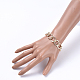 Set di gioielli in braccialetti e collane con catena in alluminio con texture SJEW-JS01094-02-6