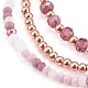 3pcs 3 styles ensembles de bracelets en perles extensibles BJEW-JB06053-02-2