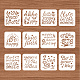 Plastic Drawing Painting Stencils Templates Sets DIY-WH0172-093-3