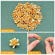 SUPERFINDINGS 64pcs 16mm Brass Flower Bead Caps Golden 3D Multi-Petal Flower Bead End Caps Metal Beads Spacers for Jewelry DIY Necklace Bracelet Making KK-FH0002-69B-3