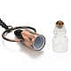 304 zu öffnende Parfümflaschenanhänger-Halsketten aus Edelstahl NJEW-I239-04R-4