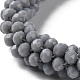 Bracelet extensible tressé en perles de verre au crochet BJEW-S144-002E-12-2