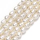 Fili di perle di perle d'acqua dolce coltivate naturali PEAR-J006-10A-01-1