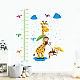 Sticker mural tableau de croissance en hauteur en pvc DIY-WH0232-033-6