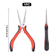SUNNYCLUE 5.9 Inch Long Chain Nose Pliers jewellery Pliers Mini Precision Pliers Wire Bending Wrapping Forming Tools for DIY jewellery Making Hobby Projects TOOL-SC0001-20-2