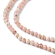 Brins de perles de rhodochrosite argentine naturelles G-F748-S01-4