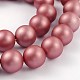 Round Shell Pearl Bead Strands BSHE-J011-12mm-M-3