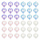 Colgantes acrílicos transparentes chapados en uv de 40 colores pandahall 4 Uds. RESI-TA0002-31-1