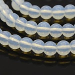 Opalite runde Perlen Stränge, 4 mm, Bohrung: 1 mm, ca. 105 Stk. / Strang, 15.7 Zoll