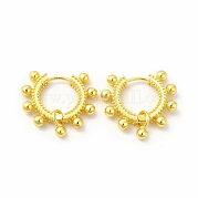 Серьги-кольца из латуни для женщин EJEW-H091-15G