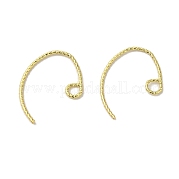 Латунные серьги-кольца EJEW-R162-52G