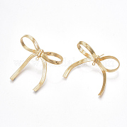 Brass Stud Earring Findings KK-S350-022G