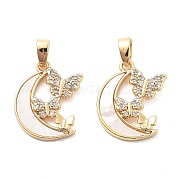 Латунные микро проложить кубического циркония подвески KK-L222-013G