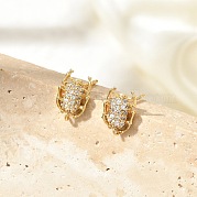 Серьги-гвоздики из циркония EJEW-R016-26G-07