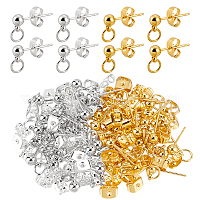 Wholesale DICOSMETIC 60pcs 3 Sizes 2 Colors Stainless Steel Ball Post  Earring Studs with Loop Round Ball Earrings Spherical Earring Findings with  2 Sizes Butterfly Ear Back for Jewelry Making 