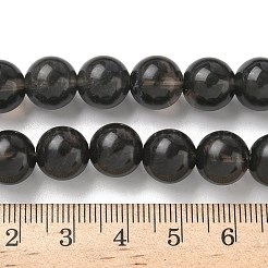 Natürliche Eis Obsidian Perlen Stränge&nbsp;G-P590-A03-10mm-03