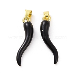 Ciondoli smaltati in ottone placcato a cremagliera&nbsp;KK-C008-19G