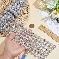 Acryl- und Strass-Netzwickelrolle&nbsp;DIY-WH0899-697B