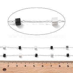 Catene fatte a mano in ottone e perline di vetro&nbsp;CHC-L051-07S-05