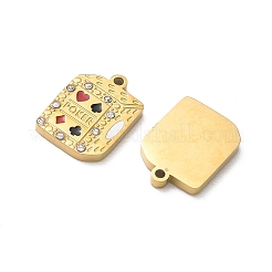 304 Edelstahl-Emaille-Anhänger&nbsp;STAS-B142-05G
