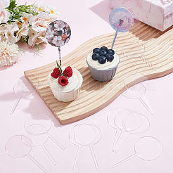30 Stück runde Acryl-Kuchenaufsätze&nbsp;OFST-SC0001-01