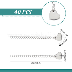 40 extensor de cadena de bordillo de acero inoxidable 304&nbsp;FIND-UN0002-79